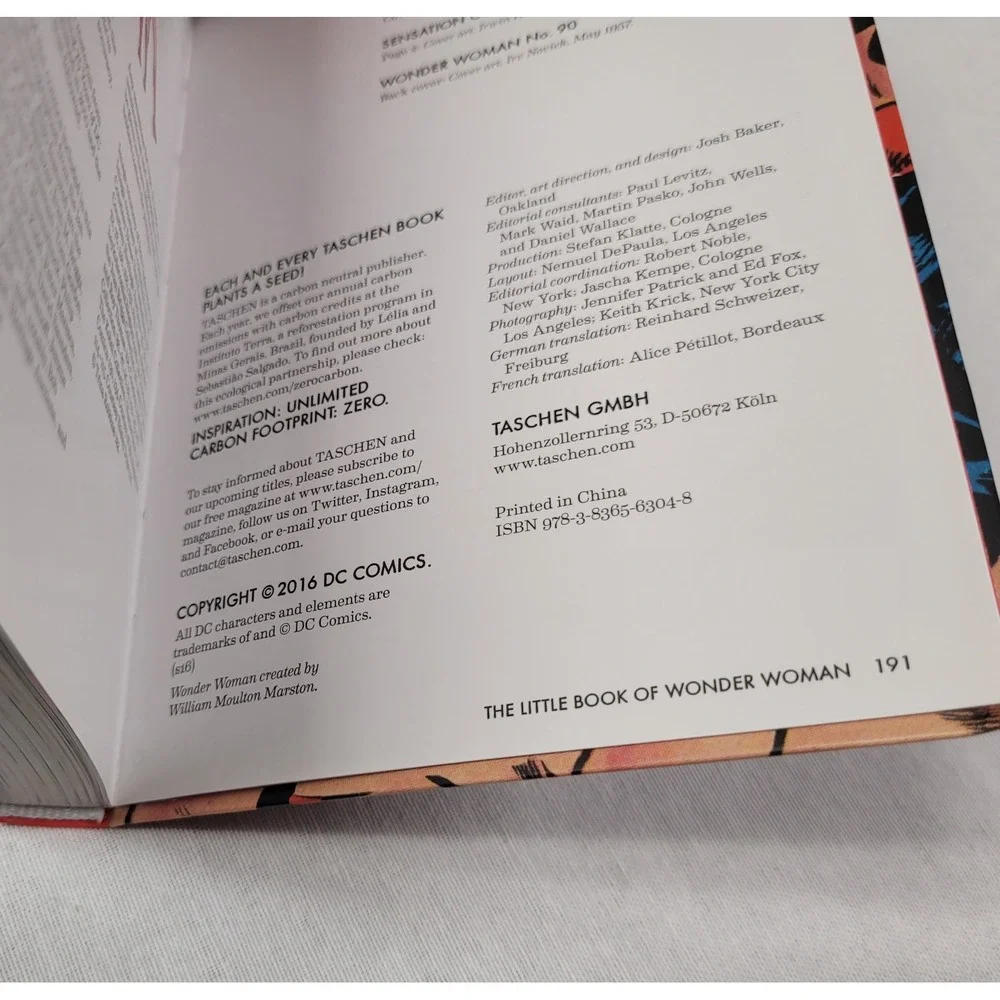 The Little Book of Wonder Woman by Taschen (2016, Hardcover)